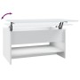 Mesa de centro madera contrachapada blanca 80x50x40 cm de vidaXL, Mesas de centro - Ref: Foro24-809656, Precio: 77,55 €, Desc...