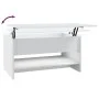 Mesa de centro madera contrachapada blanca 80x50x40 cm de vidaXL, Mesas de centro - Ref: Foro24-809656, Precio: 76,13 €, Desc...