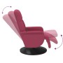 Sillón reclinable masaje con reposapiés terciopelo rojo tinto | Foro24.es | Tu tienda online para hogar, jardín y más Foro24.es