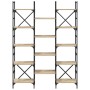 Estantería madera de ingeniería roble Sonoma 127,5x28,5x172,5cm | Foro24.es | Tu tienda online para hogar, jardín y más Foro24.es