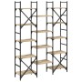 Estantería madera de ingeniería roble Sonoma 127,5x28,5x172,5cm | Foro24.es | Tu tienda online para hogar, jardín y más Foro24.es