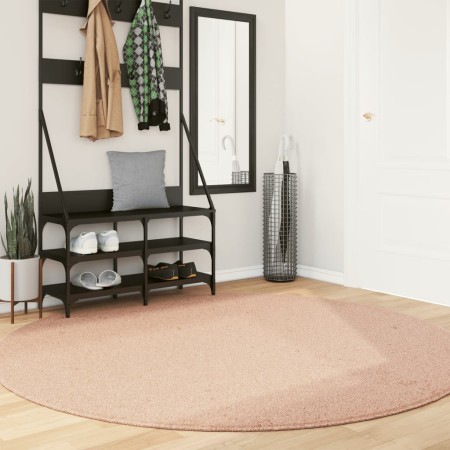 Alfombra de pelo corto suave lavable HUARTE rosado Ø 200 cm | Foro24.es | Tu tienda online para hogar, jardín y más Foro24.es
