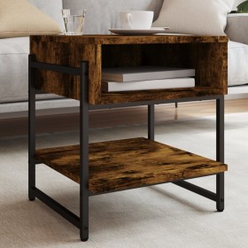 Mesa de centro madera de ingeniería roble ahumado 40x40x45 cm de , Mesas de centro - Ref: Foro24-838965, Precio: 35,73 €, Des...
