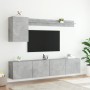 Muebles de TV de pared 5 pzas madera ingeniería gris hormigón de , Muebles TV - Ref: Foro24-3216499, Precio: 151,44 €, Descue...