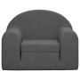 Sofá cama infantil felpa suave gris antracita de , Mobiliario para bebés y niños pequeños - Ref: Foro24-357018, Precio: 41,83...