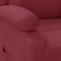 Sillón reclinable de cuero sintético rojo tinto de , Sillones - Ref: Foro24-340173, Precio: 188,09 €, Descuento: -5%%