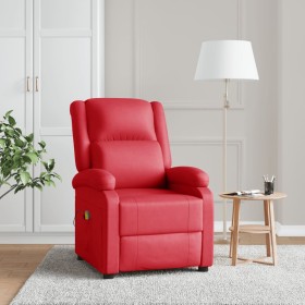 Sillón de masaje de cuero sintético rojo de , Sillones de masaje eléctricos - Ref: Foro24-340167, Precio: 232,65 €, Descuento: %