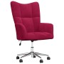 Sillón de relax de terciopelo rojo vino tinto en Sillones | Comprar online en Foru.es