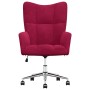 Sillón de relax de terciopelo rojo vino tinto en Sillones | Comprar online en Foru.es