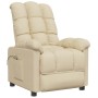 Sillón de masaje de tela color crema de , Sillones de masaje eléctricos - Ref: Foro24-342742, Precio: 227,72 €, Descuento: %