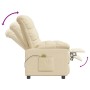 Sillón de masaje de tela color crema de , Sillones de masaje eléctricos - Ref: Foro24-342742, Precio: 227,72 €, Descuento: %