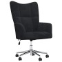 Sillón de relax de terciopelo negro en Sillones | Comprar online en Foru.es