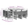 Set de comedor de jardín 9 pzas y cojines ratán sintético negro de , Conjuntos de jardín - Ref: Foro24-3211014, Precio: 501,4...