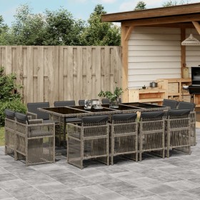 Comprar Set comedor de jardín con cojines 13 pzas