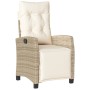 Set comedor de jardín 7 pzas con cojines ratán sintético beige de , Conjuntos de jardín - Ref: Foro24-3212808, Precio: 919,71...