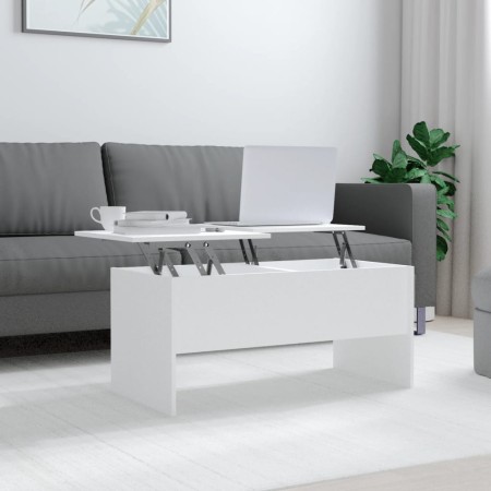 Mesa de centro madera contrachapada blanco 102x50,5x46,5 cm de vidaXL, Mesas de centro - Ref: Foro24-809719, Precio: 81,18 €,...
