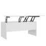 Mesa de centro madera contrachapada blanco 102x50,5x46,5 cm de vidaXL, Mesas de centro - Ref: Foro24-809719, Precio: 80,22 €,...