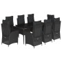 Set de comedor de jardín 9 pzas y cojines ratán sintético negro de , Conjuntos de jardín - Ref: Foro24-3213182, Precio: 1,00 ...