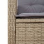 Set comedor de jardín 3 pzas con cojines ratán sintético beige de , Conjuntos de jardín - Ref: Foro24-3212822, Precio: 324,66...