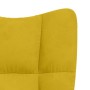 Sillón de relax de terciopelo amarillo mostaza en Sillones | Comprar online en Foru.es