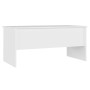 Mesa de centro madera contrachapada blanco 102x50,5x46,5 cm de vidaXL, Mesas de centro - Ref: Foro24-809719, Precio: 81,18 €,...
