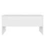 Mesa de centro madera contrachapada blanco 102x50,5x46,5 cm de vidaXL, Mesas de centro - Ref: Foro24-809719, Precio: 80,22 €,...