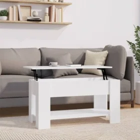 Couchtisch aus weißem Sperrholz, 101 x 49 x 52 cm von vidaXL, Couchtisch - Ref: Foro24-809701, Preis: 93,42 €, Rabatt: %