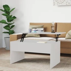 Mesa de centro madera contrachapada blanco 80x50,5x41,5 cm de vidaXL, Mesas de centro - Ref: Foro24-809638, Precio: 68,09 €, ...