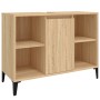 Armario de lavabo madera contrachapada roble Sonoma 80x33x60 cm | Foro24.es | Tu tienda online para hogar, jardín y más Foro24.es