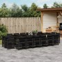 Set de muebles jardín 17 pzas con cojines ratán sintético negro de , Conjuntos de jardín - Ref: Foro24-3211063, Precio: 977,7...