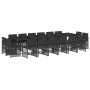 Set de muebles jardín 17 pzas con cojines ratán sintético negro de , Conjuntos de jardín - Ref: Foro24-3211063, Precio: 977,7...