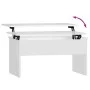 Couchtisch aus weißem Sperrholz, 80 x 50,5 x 41,5 cm von vidaXL, Couchtisch - Ref: Foro24-809638, Preis: 68,09 €, Rabatt: %