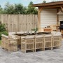 Set comedor de jardín con cojines 13 pzas ratán sintético beige de , Conjuntos de jardín - Ref: Foro24-3211042, Precio: 920,8...