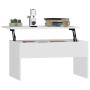 Mesa de centro madera contrachapada blanco 80x50,5x41,5 cm de vidaXL, Mesas de centro - Ref: Foro24-809638, Precio: 69,08 €, ...
