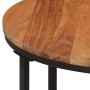 Mesa de centro de madera maciza de acacia y hierro 45x45x35 cm | Foro24.es | Tu tienda online para hogar, jardín y más Foro24.es