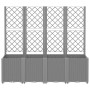 Jardinera con enrejado PP gris claro 160x40x140 cm de , Maceteros y jardineras - Ref: Foro24-367872, Precio: 197,17 €, Descue...