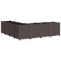 Jardinera PP marrón 160x160x53 cm de , Maceteros y jardineras - Ref: Foro24-367870, Precio: 178,05 €, Descuento: %