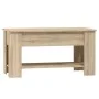 Mesa de centro madera de ingeniería roble Sonoma 101x49x52 cm de vidaXL, Mesas de centro - Ref: Foro24-809704, Precio: 87,97 ...