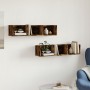 Muebles de pared 2 uds madera de ingeniería roble ahumado de , Estantes y estanterías - Ref: Foro24-840438, Precio: 36,22 €, ...