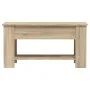 Mesa de centro madera de ingeniería roble Sonoma 101x49x52 cm de vidaXL, Mesas de centro - Ref: Foro24-809704, Precio: 87,97 ...
