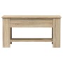 Mesa de centro madera de ingeniería roble Sonoma 101x49x52 cm de vidaXL, Mesas de centro - Ref: Foro24-809704, Precio: 90,81 ...