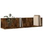 Muebles de pared 2 uds madera de ingeniería roble ahumado de , Estantes y estanterías - Ref: Foro24-840438, Precio: 36,22 €, ...