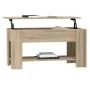 Mesa de centro madera de ingeniería roble Sonoma 101x49x52 cm de vidaXL, Mesas de centro - Ref: Foro24-809704, Precio: 87,97 ...