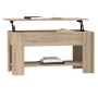 Mesa de centro madera de ingeniería roble Sonoma 101x49x52 cm de vidaXL, Mesas de centro - Ref: Foro24-809704, Precio: 90,81 ...