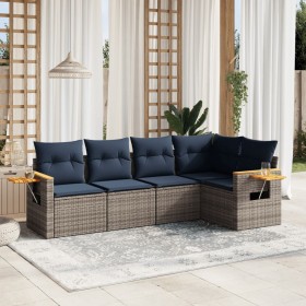 Comprar Set de sofás de jardín 5 pzas con cojines