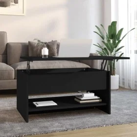 Mesa de centro madera contrachapada negro 80x50x40 cm de vidaXL, Mesas de centro - Ref: Foro24-809657, Precio: 79,19 €, Descu...