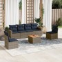 Set de sofás de jardín 7 pzas con cojines ratán sintético gris de , Conjuntos de jardín - Ref: Foro24-3256404, Precio: 479,67...