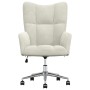 Sillón de relax de terciopelo color blanco crema en Sillones | Comprar online en Foru.es