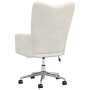 Sillón de relax de terciopelo color blanco crema en Sillones | Comprar online en Foru.es