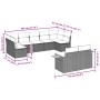 Set de sofás de jardín 9 pzas con cojines ratán sintético gris | Foro24.es | Tu tienda online para hogar, jardín y más Foro24.es